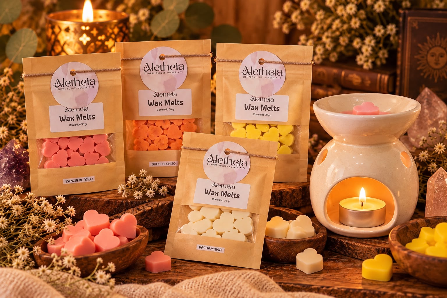 Kit Aromático Ritual Hornito + Wax Melts